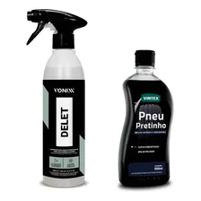 Kit Limpeza Vonixx Pneu Pretinho 500ml + Delet 500ml Foto mini 1