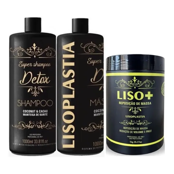Kit Lisoplastia Gold Creme Alisamento 3l Antifrizz 1un Foto 1