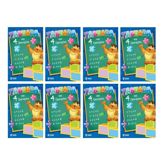 Kit Livro Tabuada Das 4 Operações - Pacote Econômico 8 Vol. Foto 1