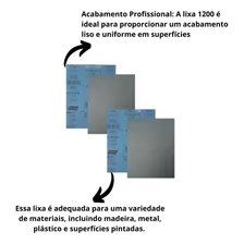 Kit Lixa 1200 D' Agua Superfina Para Polimento 2 Unidades Quantidade De Cascalhos 0 Foto mini 2