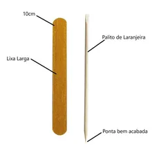Kit Lixa E Palito Para Unha - 100 Unidades Foto mini 3