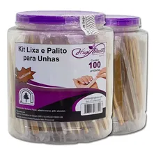 Kit Lixa E Palito Para Unha - 100 Unidades Foto mini 1