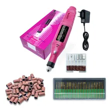 Kit Lixa Elétrica Unhas + 30 Brocas Diamantada + Lixas Refil Foto mini 1