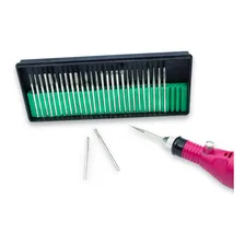 Kit Lixa Elétrica Unhas + 30 Brocas Diamantada + Lixas Refil Foto mini 3