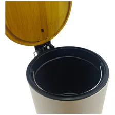 Kit Lixeira Round Branca 5 Litros + Escova Sanitária Wavy Foto mini 2