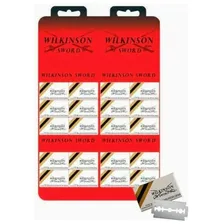 Kit Lâminas Wilkinson Barbear Aço Inox 2 Cartelas 120 Unidades Foto mini 4