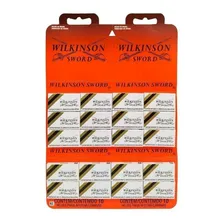 Kit Lâminas Wilkinson Barbear Aço Inox 2 Cartelas 120 Unidades Foto mini 3