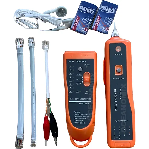 Kit Localizador de Cabos e Testador de Cabos Wh-806r Top Link+ Foto 1