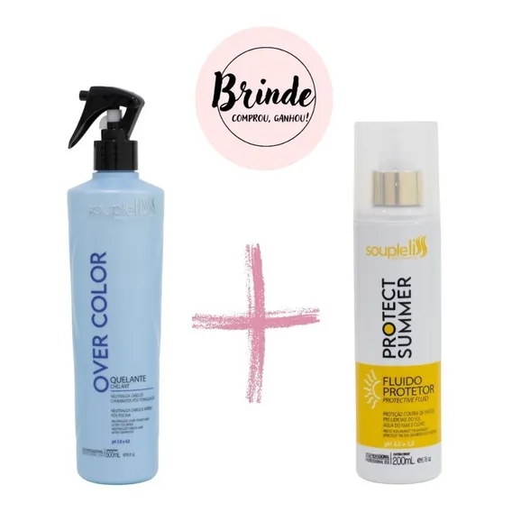 Kit Loira Quelante Souple Liss Over Color + Protect Summer Foto 1