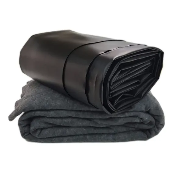 Kit Lona Para Lago Tanque Peixe Geomembrana 0,8 Mm 2x2 + Manta Bidim Geotextil Foto 1