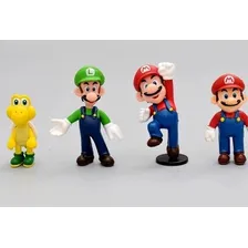 Kit Lote De Bonecos Miniaturas Nintendo Super Mario Bros G4 Foto mini 3