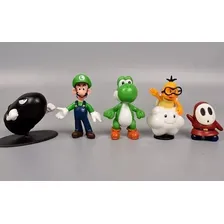 Kit Lote De Bonecos Miniaturas Nintendo Super Mario Bros G4 Foto mini 4