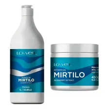 Kit Lowell Shampoo Extrato De Mirtilo 1l + Máscara 450g Foto  mini 1