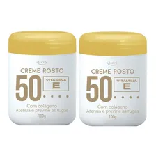 Kit Lucys 2 Creme Rosto 50 Com Colágeno Previne As Rugas Foto mini 1