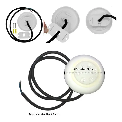 Kit Luminária Led 12v Piscina Rgb 9w Controladora Módulo Foto 1