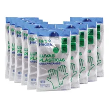 Kit Luva Descartavel Plastica Procedimento E Estética 10 Pct Foto mini 1