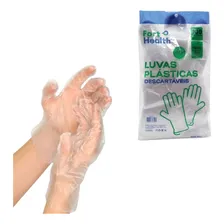 Kit Luva Descartavel Plastica Procedimento E Estética 10 Pct Foto mini 2