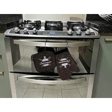 Kit Luva Térmica Churrasqueiro Cozinha Criativa Foto mini  2