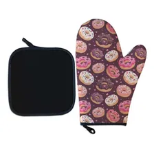Kit Luva Térmica Donuts Cozinha Divertida Foto mini  2