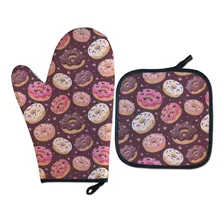 Kit Luva Térmica Donuts Cozinha Divertida Foto  mini 1