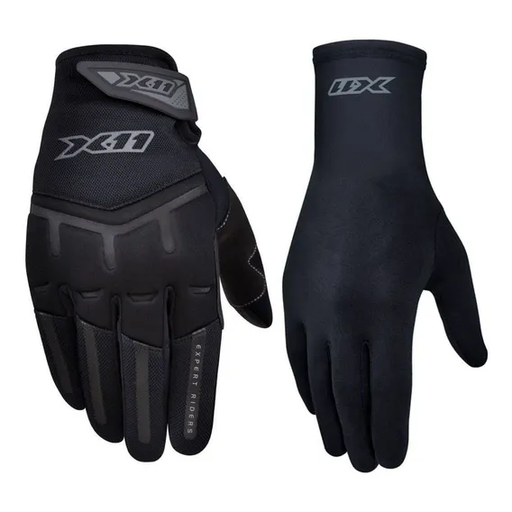 Kit Luva X11 Fit X Touchscreen + Luva X11 Thermic Segunda Pele Motociclista Foto 1