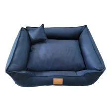 Kit Luxo Caminha Pet Veludo 2peças M Para Cães Pequenos Azul Foto mini  3