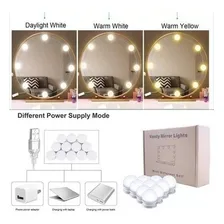 Kit Luz Camarim 3 Cores 10 Lâmpadas Led Auto-colantes Bivolt 110V/220V Foto mini  3