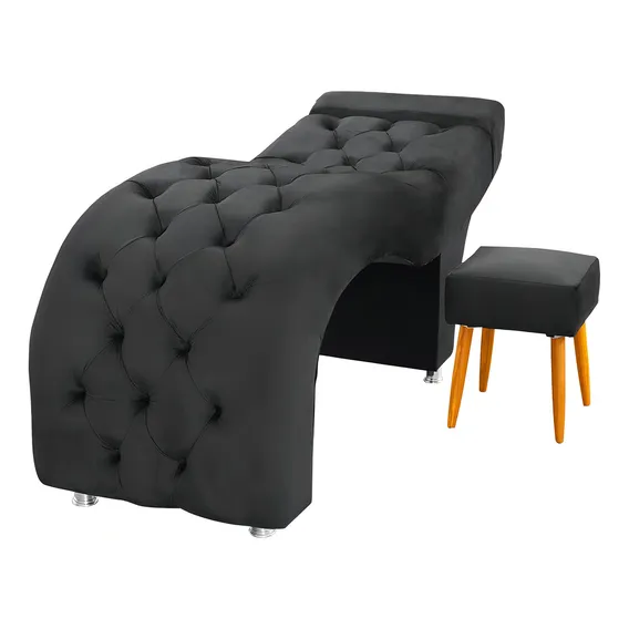 Kit Maca Estética Luxo 65 Cm Com Banqueta - Cor Preto Foto 1