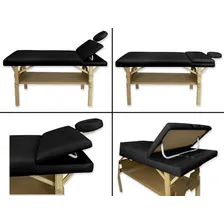 Kit Maca Reclinavel Mocho Carrinho Z Escada Lupa para Tatuador Estética Cor Preto Foto mini  3