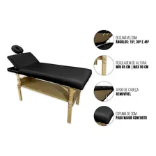 Kit Maca Reclinavel Mocho Carrinho Z Escada Lupa para Tatuador Estética Cor Preto Foto mini  2