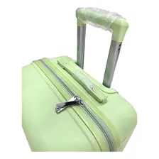 Kit Mala Média 23kg + Mala De Bordo 10kg Polipropileno Verde Foto mini  2