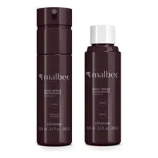 Kit Malbec: Body Spray Desodorante 100ml + Refil 100ml Fragrância malbec Foto  mini 1