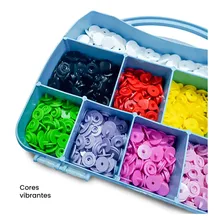 Kit Maleta 200 Botões Pressão Sortidos Ritas 10 12 Coração Cor Botões Sortidos Maleta Botões Ritas Foto mini 4