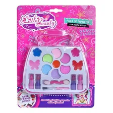 Kit Maleta Estojo Maquiagem Infantil Beauty Sombras Batom Foto mini 3
