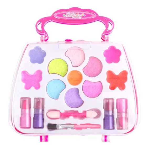Kit Maleta Estojo Maquiagem Infantil Beauty Sombras Batom Foto 1