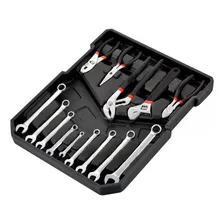 Kit Maleta Ferramentas 186 Pçs Cromado C/ Rodas E Fechadura Cor Prateado Foto mini 2