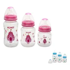 Kit Mamadeira Big Natural Kuka Redondo Universal Rosa 3157 Foto mini 1