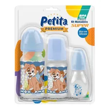 Kit Mamadeira Boca Larga Silicone - 3 Unidades Azul Duke Foto  mini 1