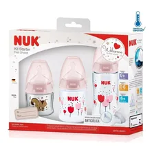Kit Mamadeira Nuk Rosa 90/150/300ml Foto  mini 1