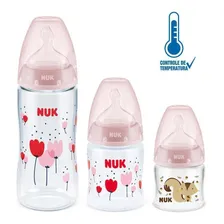 Kit Mamadeira Nuk Rosa 90/150/300ml Foto mini  2