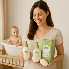 Kit MamĂŁe E BebĂȘ Shampoo & Condicionador E Sabonete - Natura Foto mini 2