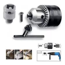 Kit Mandril Chave 1/2 Furadeira Adaptador De Impacto Rosca Foto mini 1