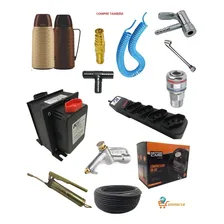 Kit Mangueira Ar Comprimido Engate Rápido Assoprador Foto mini 3