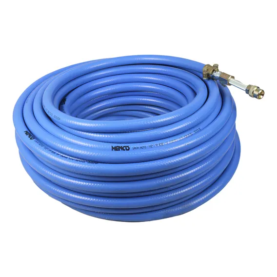 Kit Mangueira De Alta Pressão 100m Com Esguicho E Conexões Cor Azul Foto 1