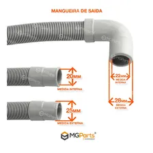 Kit Mangueira Entrada E Saída Água Lava E Seca LG - 2 Mts Foto mini 4