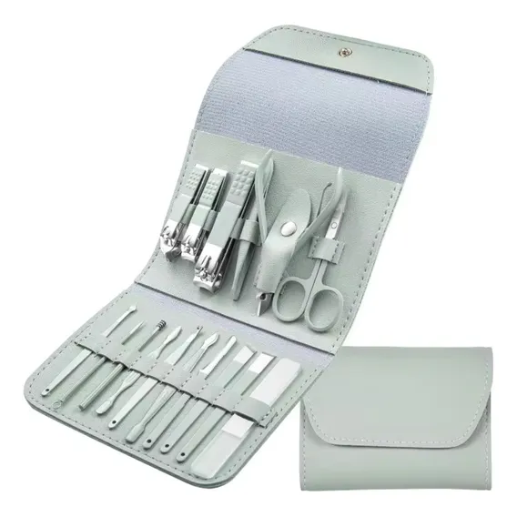 Kit Manicure 16 Peças Estojo Unha Manicure Foto 1