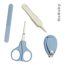 Kit Manicure Infantil Cuidados Com O Bebê Egg Azul - Kababy Foto  mini 1