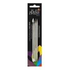 Kit Manicure Inox Bella Brazil 3 Itens Foto mini 1