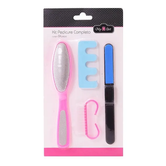 Kit Manicure Pedicure Com Lixa + Separador De Dedo Foto 1