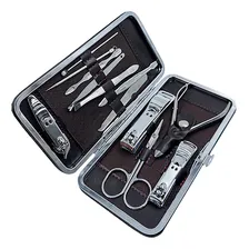 Kit Manicure Portátil Estojo Alicate Cortador De Unha 12 Pç Foto mini 2